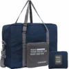Spirit Airline Personal Item Carry-on Bag Unisex's Lightweight Foldable Duffel Travel Luggage Bag 18 X 14 X 8 Inches(Blue With Strap)
