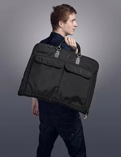 Bagsmart Garment Bag For Suits And Wedding Dresses With Shoulder Strap And Hanger, Black -TRAVELPRO Sales 41 pwZLXanL