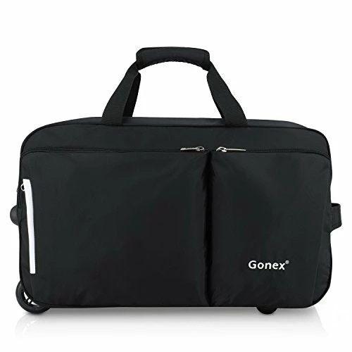 Rolling Duffel Bag, Water Repellent Wheeled Duffel Carry On Luggage 20inch Black 8 Rolling Duffel Bag, Water Repellent Wheeled Duffel Carry On Luggage 20inch Black - Image 8
