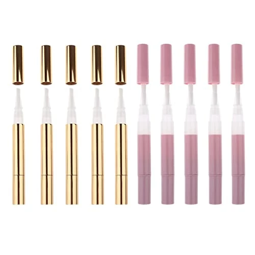 Dovewill 10Pcs 3ml Travel Portable Empty Twist Pen Cuticle Oil Cosmetic Container Nail Polish Liquid Lip Gloss Tube With Brush 1 Dovewill 10Pcs 3ml Travel Portable Empty Twist Pen Cuticle Oil Cosmetic Container Nail Polish Liquid Lip Gloss Tube With Brush