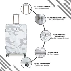 HEYS White CAMO Rang White Color Case Size, White, 30", Luggage -TRAVELPRO Sales 410 NZfusZL