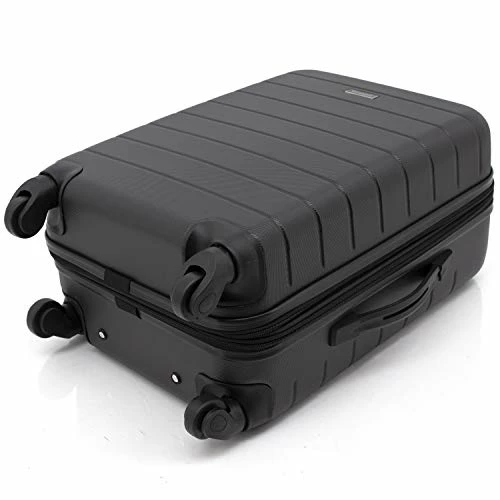 Wrangler Smart Luggage Set With Cup Holder And USB Port, Black, 20-Inch Carry-On 4 Wrangler Smart Luggage Set With Cup Holder And USB Port, Black, 20-Inch Carry-On - Image 4