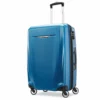 Samsonite Winfield 3 DLX Hardside Expandable Luggage With Spinners, Blue/Navy, Checked-Medium 25-Inch