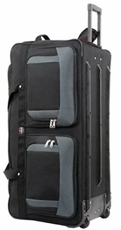Amaro 36in Rolling Duffel Bag With Wheels | Travel Duffle Luggage Bag | Lightweight Rolling Bag L | Retractable Pull Handle (Black) -TRAVELPRO Sales 413HLG5Qg7L