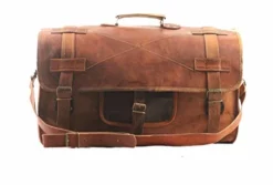Cuero 20" Mens Retro Style Carry On Luggage Flap Duffel Leather Duffel Bag -TRAVELPRO Sales 414GreACgqL