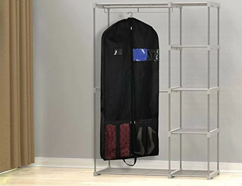 Simplehousware 54-Inch Heavy Duty Garment Bag W/Pocket For Suits, Tuxedos, Dresses, Coats 2 Simplehousware 54-Inch Heavy Duty Garment Bag W/Pocket For Suits, Tuxedos, Dresses, Coats - Image 2