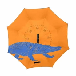 Inverted Travel Umbrella Orange Gator Reverse Windproof UV Protection Umbrellas With C Shaped Handle For Car Golf Outdoor 13 Inverted Travel Umbrella Orange Gator Reverse Windproof UV Protection Umbrellas With C Shaped Handle For Car Golf Outdoor -TRAVELPRO Sales 414bVfyVzLL
