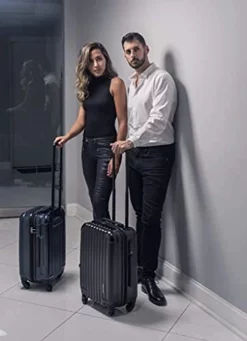 Aer De Aer Premium Carry On Luggage Spinner - Super Light Weight, Maximum Capacity - The Carry On, Re-Imagined, Navy -TRAVELPRO Sales 415ZUQ3fe8S
