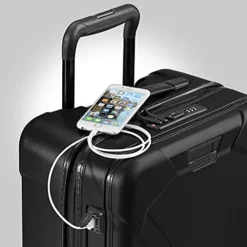 Briggs & Riley Torq Hardside Carry On Luggage With Spinner Wheels 22 Inch. USB Charging Port, TSA-Friendly Locks, Easy Access Hinged Front Pocket, Black -TRAVELPRO Sales 415lGrU zeL