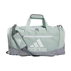 Adidas Defender III Medium Duffel Bag, Green Tint/White, One Size