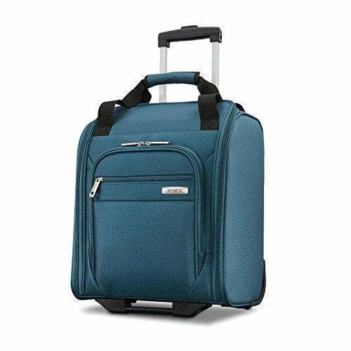Samsonite Advena Underseat Carry On Luggage With Wheels, Teal 1 Samsonite Advena Underseat Carry On Luggage With Wheels, Teal