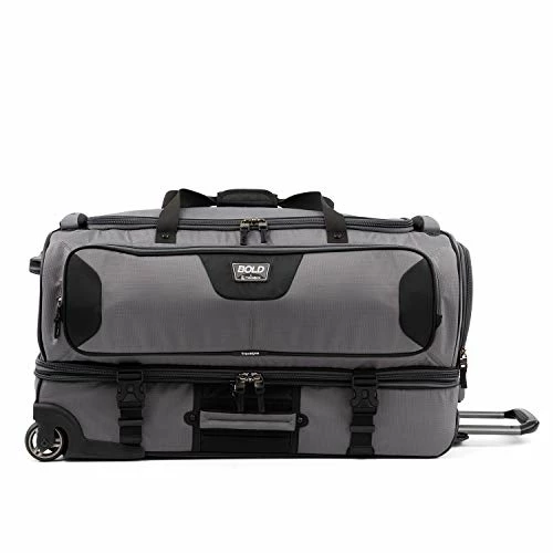 Travelpro Bold Drop Bottom Wheeled Rolling Duffel Bag, Grey/Black, 30-Inch 5 Travelpro Bold Drop Bottom Wheeled Rolling Duffel Bag, Grey/Black, 30-Inch - Image 5