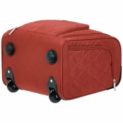 AmazonBasics Underseat Carry On Rolling Travel Luggage Bag - Red Quilted 12 AmazonBasics Underseat Carry On Rolling Travel Luggage Bag - Red Quilted -TRAVELPRO Sales 416jpyFCGhL
