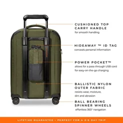 Briggs & Riley ZDX-Expandable Luggage With 4 Spinner Wheels, Hunter, Carry-On 21-Inch -TRAVELPRO Sales 4185NEup4LL
