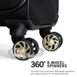 Kenneth Cole Reaction Women's Chelsea Luggage Chevron Softside 8-Wheel Spinner Expandable Suitcase Collection, Black, 20-Inch Carry On -TRAVELPRO Sales 418A2RsgzeL c156f123 5a6d 4cf6 b586 a891f085f202