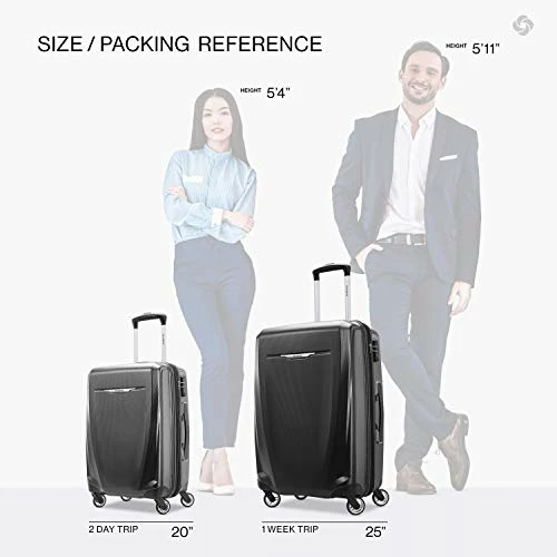 Samsonite Winfield 3 DLX Hardside Expandable Luggage With Spinners, Graphite Grey, 2-Piece Set (20/25) 7 Samsonite Winfield 3 DLX Hardside Expandable Luggage With Spinners, Graphite Grey, 2-Piece Set (20/25) - Image 7