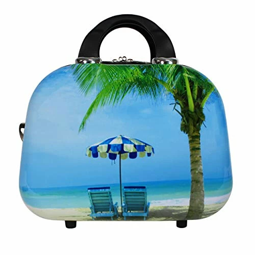 World Traveler Palm Tree Hardside 2-Piece Carry-On Spinner Luggage Set, One_Size 4 World Traveler Palm Tree Hardside 2-Piece Carry-On Spinner Luggage Set, One_Size - Image 4