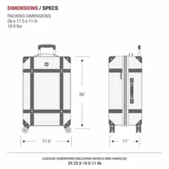 SwissGear 7739 Trunk, Hardside Spinner Luggage (Blush, Checked-Large 26-Inch) -TRAVELPRO Sales 418riBDghJL