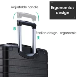 3 Piece Set Luggage Spinner Hardshell Lightweight Durable Suitcase TSA Lock, Women Men Teens Home Outdoor School Travel Carry On Luggage Sets, 20/24/28 Inch Black -TRAVELPRO Sales 419AG96xznS