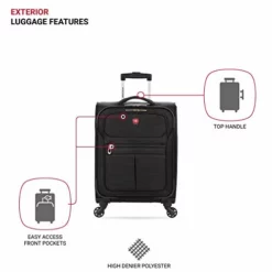 SwissGear 4010 Softside Luggage With Spinner Wheels, Black, Carry-On 18-Inch -TRAVELPRO Sales 41AQCo TQYL