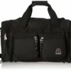 Rockland Duffel Bag, Black, 18.5 In X 10.5 In X 8.5 In