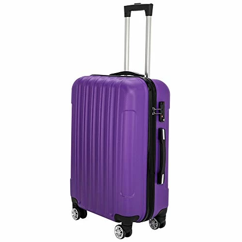 SSLine 3-in-1 Multifunctional Suitcase Luggage Set Large Capacity Traveling Storage ABS Expandable Spinner Hardside Suitcase Lightweight 4 Wheel Portable Travel Bag 20" / 24" / 28" Purple 2 SSLine 3-in-1 Multifunctional Suitcase Luggage Set Large Capacity Traveling Storage ABS Expandable Spinner Hardside Suitcase Lightweight 4 Wheel Portable Travel Bag 20" / 24" / 28" Purple - Image 2
