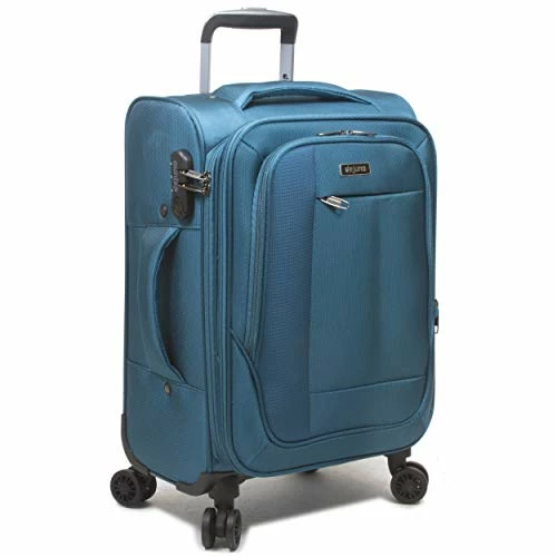 Dejuno Twilight Lightweight Nylon 3-Piece Spinner Luggage Set, Turquoise 6 Dejuno Twilight Lightweight Nylon 3-Piece Spinner Luggage Set, Turquoise - Image 6