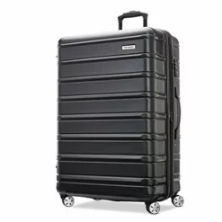Samsonite Omni 2 Hardside Expandable Luggage With Spinner Wheels, Midnight Black, Checked-Large 28-Inch