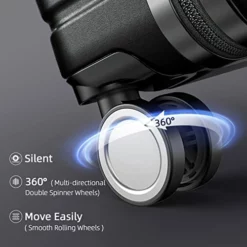 BEOW Expandable Luggage Sets Clearance 3 Piece Hardshell Lightweight PC+ABS Suitcase Spinner Wheels TSA Lock Black -TRAVELPRO Sales 41Bu16HzA9L