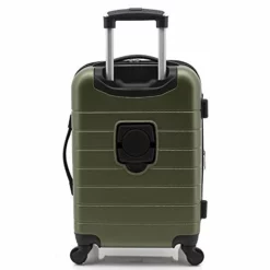 Wrangler Smart Luggage Set With Cup Holder And USB Port, Olive Green, 20-Inch Carry-On -TRAVELPRO Sales 41CIKgD9ajL 127cb73e 0804 48a8 982a 27eb37837730
