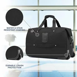 Travelpro Luggage Maxlite 5 20" Lightweight Carry-on Rolling Duffel Suitcase, Black, One Size -TRAVELPRO Sales 41COfb6EuvL 466ab923 9469 4b9c 9dde 0703123afac5