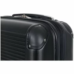 Ben Sherman Norwich Luggage Collection Lightweight Hardside Pet Expandable 8-Wheel Spinner Travel Suitcase Bag, Midnight Black, 2-Piece Set (20"/24") -TRAVELPRO Sales 41C VdP5PL