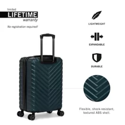 Kenneth Cole Reaction Women's Madison Square Hardside Chevron Expandable Luggage, Emerald, 20-Inch Carry On 9 Kenneth Cole Reaction Women's Madison Square Hardside Chevron Expandable Luggage, Emerald, 20-Inch Carry On -TRAVELPRO Sales 41CzYNNRASL