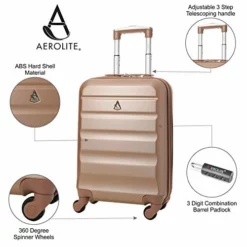 Large Capacity Maximum Allowance 22x14x9 Airline Approved By Delta United Southwest & More Carry On Luggage Bag | Rolling Travel Suitcase | Lightweight Small Hard Shell Trolley | 19.3x14x9in Body Size -TRAVELPRO Sales 41E4xq9TOeL