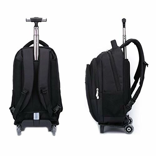 Rolling Backpack School Business Wheeled Backpack Carry-On Luggage Wheeled Case Travel Duffel Bag 2 Rolling Backpack School Business Wheeled Backpack Carry-On Luggage Wheeled Case Travel Duffel Bag - Image 2