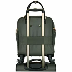 Kenneth Cole Reaction Women's Chelsea Luggage Chevron Softside 8-Wheel Spinner Expandable Suitcase Collection, Olive, 4 Underseater -TRAVELPRO Sales 41ETeim8H2L