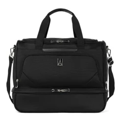 Travelpro Maxlite 5 Softside Carry-on Weekender With Drop-Bottom Compartment, Lightweight Overnight Travel Duffel Bag, Men And Women, Black, 19-Inch