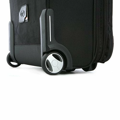 Olympia Luggage Deluxe Rolling Overnighter,Black,One Size 7 Olympia Luggage Deluxe Rolling Overnighter,Black,One Size - Image 7