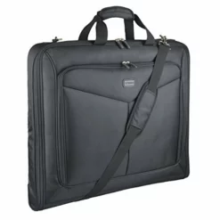 Foldable Carry On Garment Bag Fit 3 Suits, 44-inch Suit Bag For Travel And Business Trips With Shoulder Strap