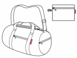 Reisenthel Mini Maxi Dufflebag, Foldable Overnight Duffel And Sports Bag With Built-in Carrying Pouch, Indigo -TRAVELPRO Sales 41Fkjo3IYgL