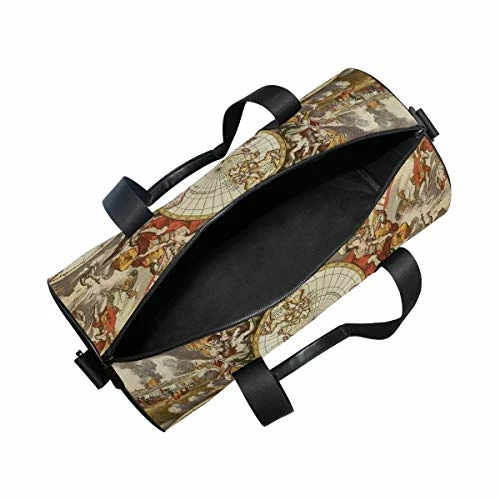 OuLian Duffel Bag Vintage Map Wallpapers - Cave Women Garment Gym Tote Bag Best Sports Bag For Boys 7 OuLian Duffel Bag Vintage Map Wallpapers - Cave Women Garment Gym Tote Bag Best Sports Bag For Boys - Image 7