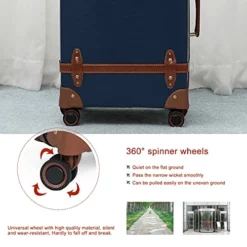 NZBZ Vintage Luggage Sets With Spinner Wheels Carry On Suitcase Tsa Lock Luggage 3 Pieces (Navy Blue, 14inch & 20inch & 28inch) -TRAVELPRO Sales 41GT E3kWgS