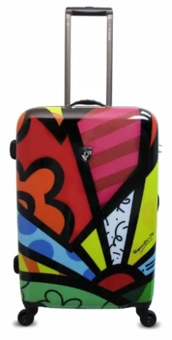 Heys USA Luggage Britto New Day 26 Inch Hard Side Suitcase, Multi-Colored, One Size