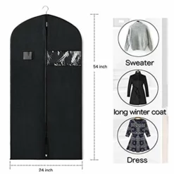 Zilink Garment Bags Suit Bags For Storage And Travel 54 Inches Breathable Dust-Proof Dress Protector Bag With Clear Window For Suit, Dresses, Winter Coat, Pack Of 3 -TRAVELPRO Sales 41H9yki3NqL