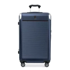 Travelpro Platinum Elite Expandable Hardside Spinner Luggage, True Navy, Checked-Large 28-Inch