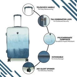 HEYS TIE-DYE Blue Rang Blue Color Case Large Size, Blue, 26", Luggage -TRAVELPRO Sales 41HOxZJGE3L