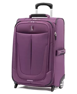 Travelpro Skypro Lightweight Airline Size Carry On Luggage Trolley Suitcase (Orchid Purple, 22" Expandable Rollaboard)