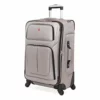 SwissGear Sion Softside Expandable Luggage, Pewter, Checked-Medium 25-Inch