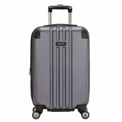 Kenneth Cole Reaction Reverb 20" Carry-On Expandable Luggage Lightweight Hardside 8-Wheel Spinner Travel Suitcase Bag, Smokey Purple, Inch