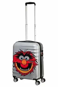 American Tourister Wavebreaker Disney - Muppets Spinner Small Hand Luggage, 55 Cm, 36 Liters, Grey (Animal Sparkle) -TRAVELPRO Sales 41IBicx9SPL